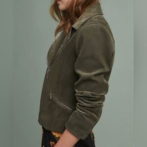 Anthropologie Biddie Moto Jacket Size M